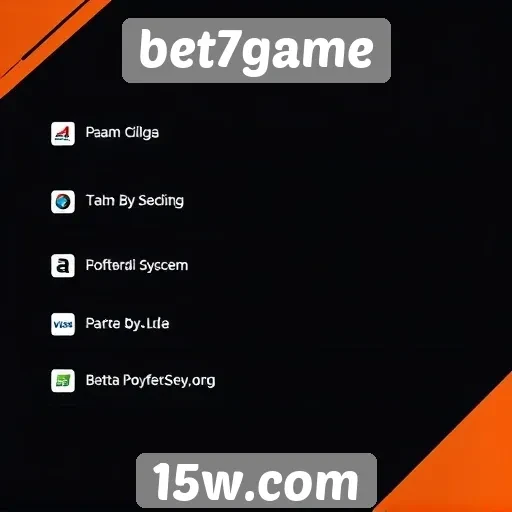 Métodos de pagamento disponíveis na plataforma bet7game